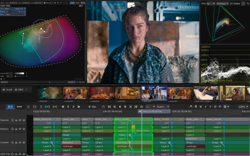 Baselight user interface
